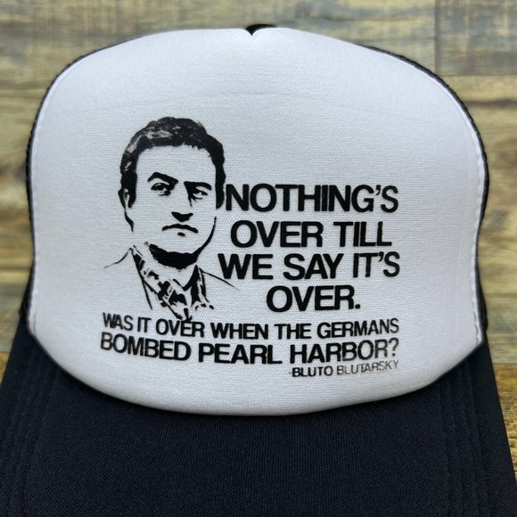 Animal House Unisex Trucker Hat Black Snapback John Belushi Baseball Cap - Picture 3 of 8